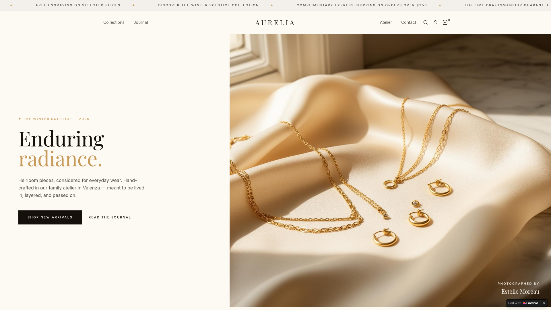 Aurelia — Luxury Brand