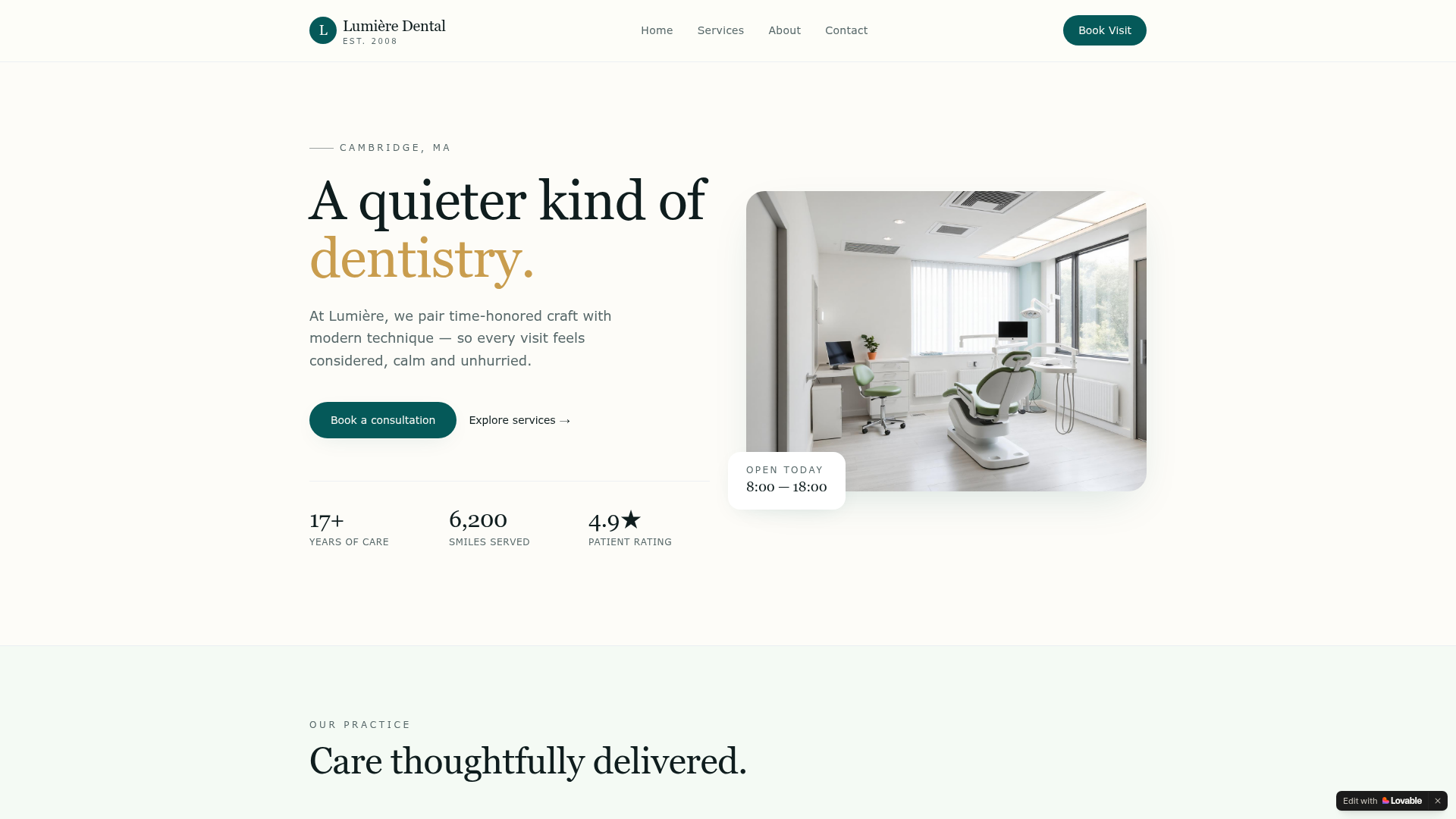 Lumière Dental — Dental Practice